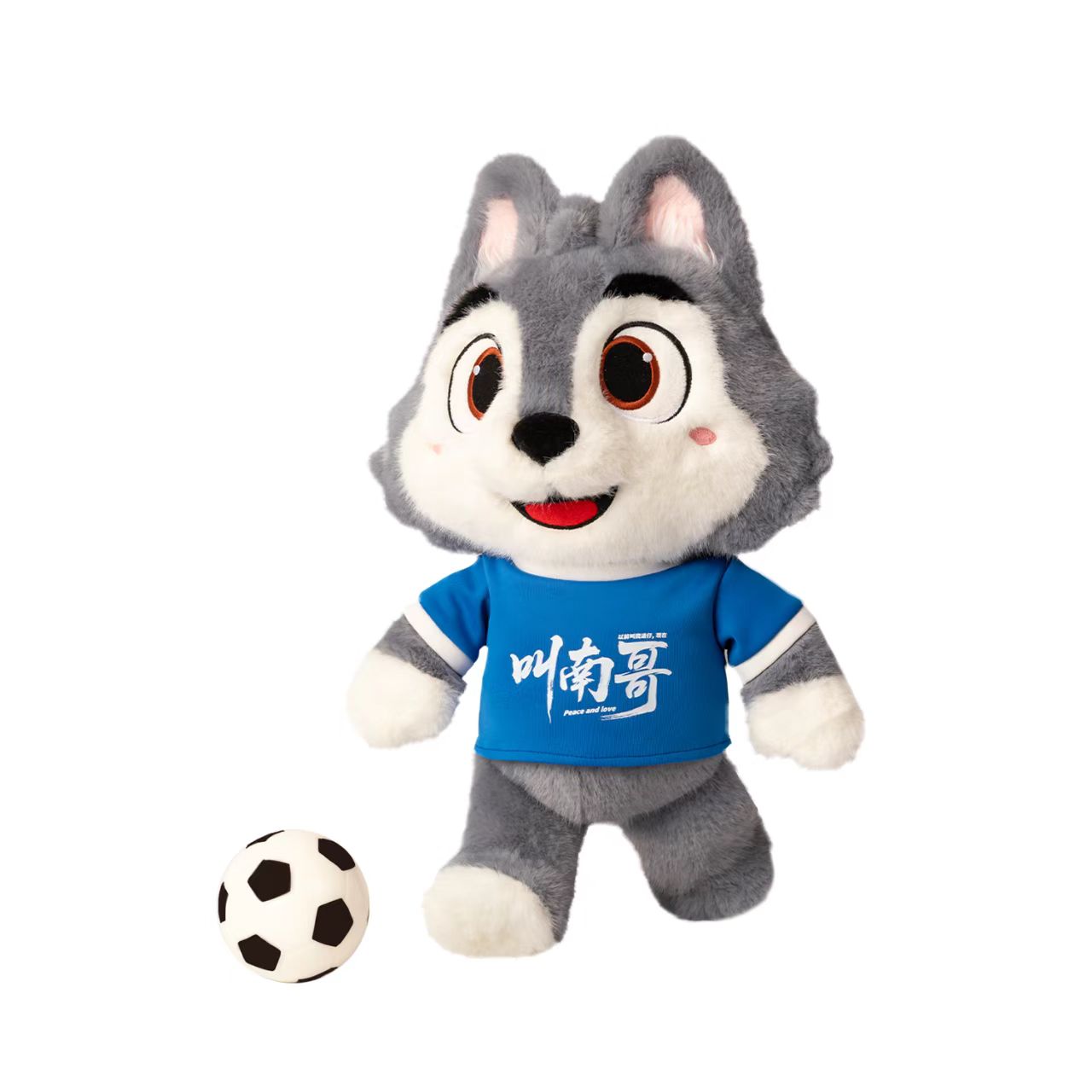 Mac T&iacute;re Fluffy Peile Corn an Domhain Mascot Sp&oacute;irt Plush Br&eacute;ag&aacute;in Sovenir Doll Ainmhithe M&oacute;rdh&iacute;ola OEM