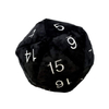Jumbo D20 նորույթ Dice պլյուշ տարբեր գույներով սպիտակ համարակալմամբ փափուկ լցոնված OEM խաղալիքներով