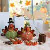 Thanksgiving Day dekoration Plys udstoppet lange ben tegneserie kalkun leget&oslash;jsdukke