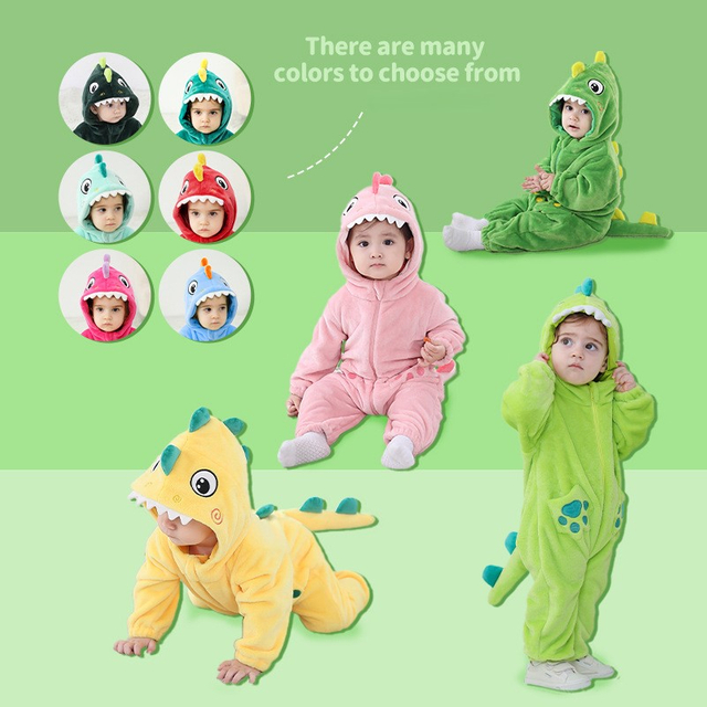 Ny ankomst Custom Color Plush Child Dinosaur Cartoon Custome til ferie