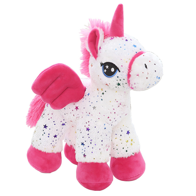 Poupée de jouet Unicorn Toy Toy en peluche en peluche moelleuse pour fille