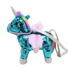 Pailletter Plys Reflekterende tegneserie Unicorn Toy Girl Crossbody taske