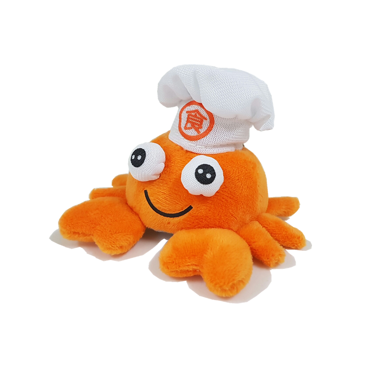 اسباب بازی سفارشی جاکلیدی مخمل دار نرم خرچنگ نارنجی با هدیه زیر جیر