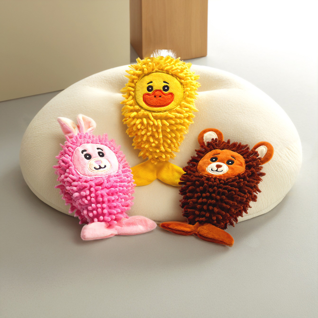 Mermaid Shape Novelty Fluffy Plush Dog Chewy Crinkle Factory wholesale Custom Pet Toys