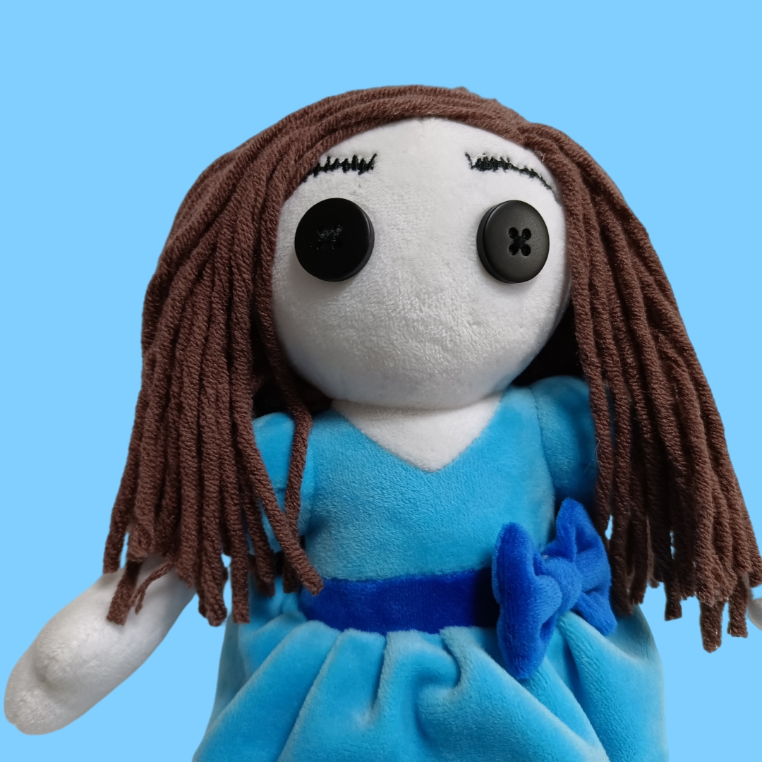Rag-Pl&uuml;sch-M&auml;dchenpuppe mit Wollgarn-Haar-Geschenkspielzeug