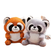 Presente de mascote de brinquedo de urso de guaxinim fofo de pel&uacute;cia por atacado personalizado