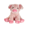 Fluffy plys pink gris siddende dyr engros udstoppet bl&oslash;d maskot gave leget&oslash;j