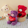 Gepasmaakte sagte gevulde sagte liefde Teddiebeer Speelgoed Valentynsdaggeskenk