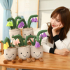 模擬植物ぬいぐるみ漫画ブルーベルの花のおもちゃの装飾
