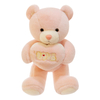 Վարդագույն պլյուշ լցոնված Fluffy Love Teddy Bear խաղալիք տիկնիկ ընկերուհու նվեր