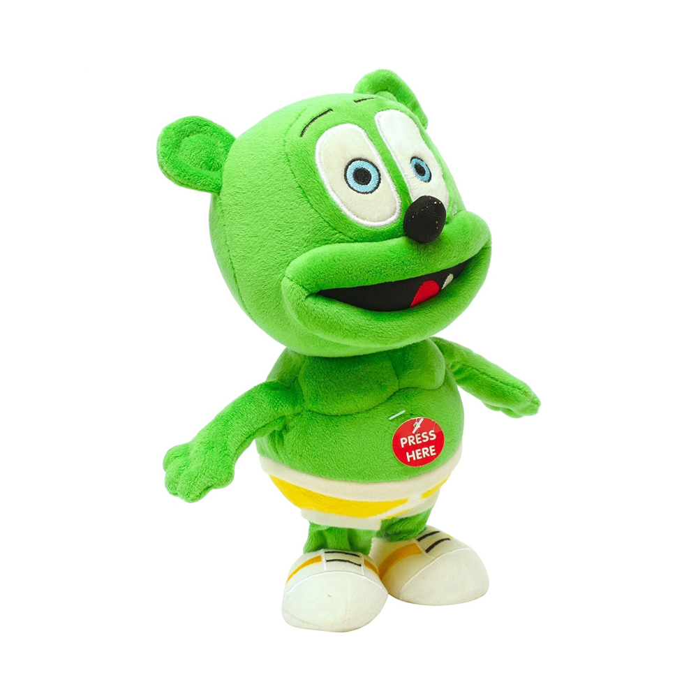 Singing Standing Weird Gummy Bear լցոնված Պատվերով մանկական նվեր Պլյուշ փափուկ երաժշտական ​​խաղալիք
