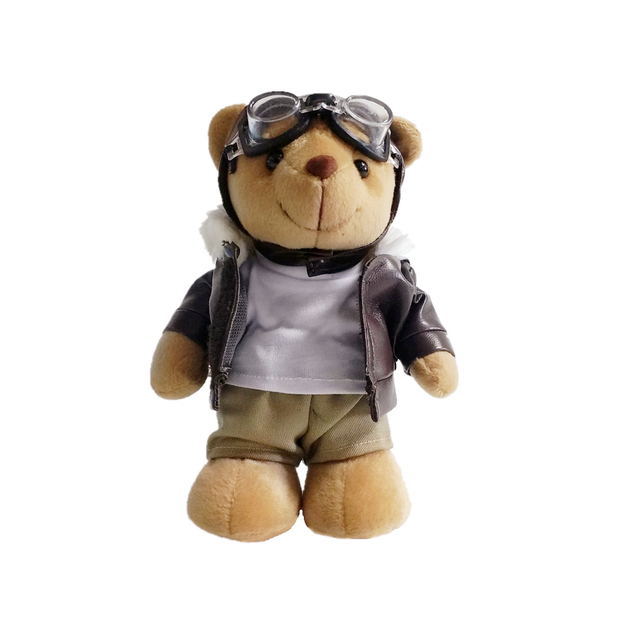 Pilot Teddy Bear me Goggle Suit Cilësia e Ushtrisë Air Force Air Force e mbushur me porosi
