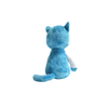 Boneka Mewah Kucing Biru Berbulu Maskot Hewan Duduk Grosir Kustom Ke