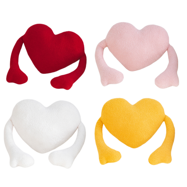 Coussin d'oreiller en peluche cr&eacute;atif, cadeau de saint-valentin, peluche d'amour