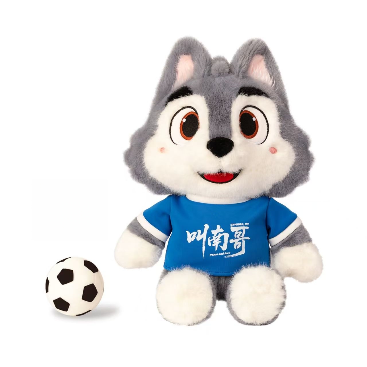Mac T&iacute;re Fluffy Peile Corn an Domhain Mascot Sp&oacute;irt Plush Br&eacute;ag&aacute;in Sovenir Doll Ainmhithe M&oacute;rdh&iacute;ola OEM