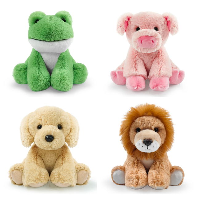 الجملة رقيق القطيفة المخصصة لعبة الحيوان الضفدع خنزير الكلب الأسد