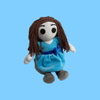Rag-Pl&uuml;sch-M&auml;dchenpuppe mit Wollgarn-Haar-Geschenkspielzeug