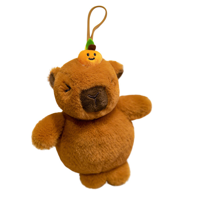 Te Kounga High Stuffed Soft Cute Animal Capybara Toychain Keychain
