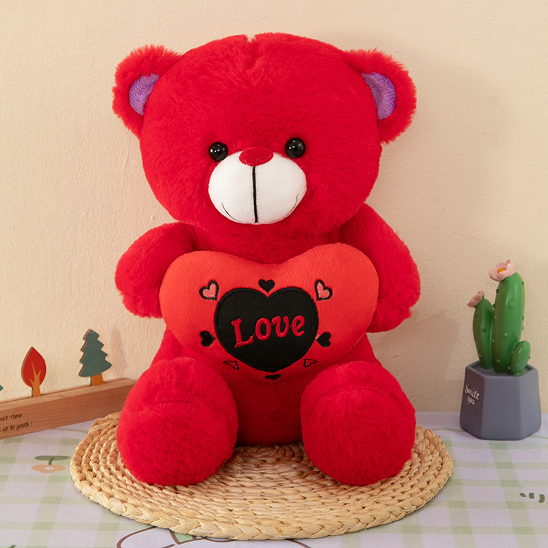 Gepasmaakte sagte gevulde sagte liefde Teddiebeer Speelgoed Valentynsdaggeskenk