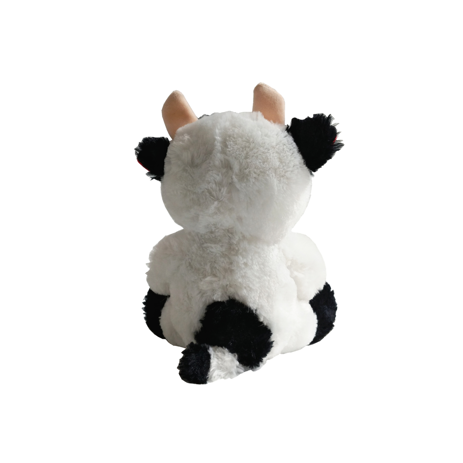 Valentines Day Cow Fluffy Soft Sitting Animal OEM Plush Stuffed Factory Toy na may Puso