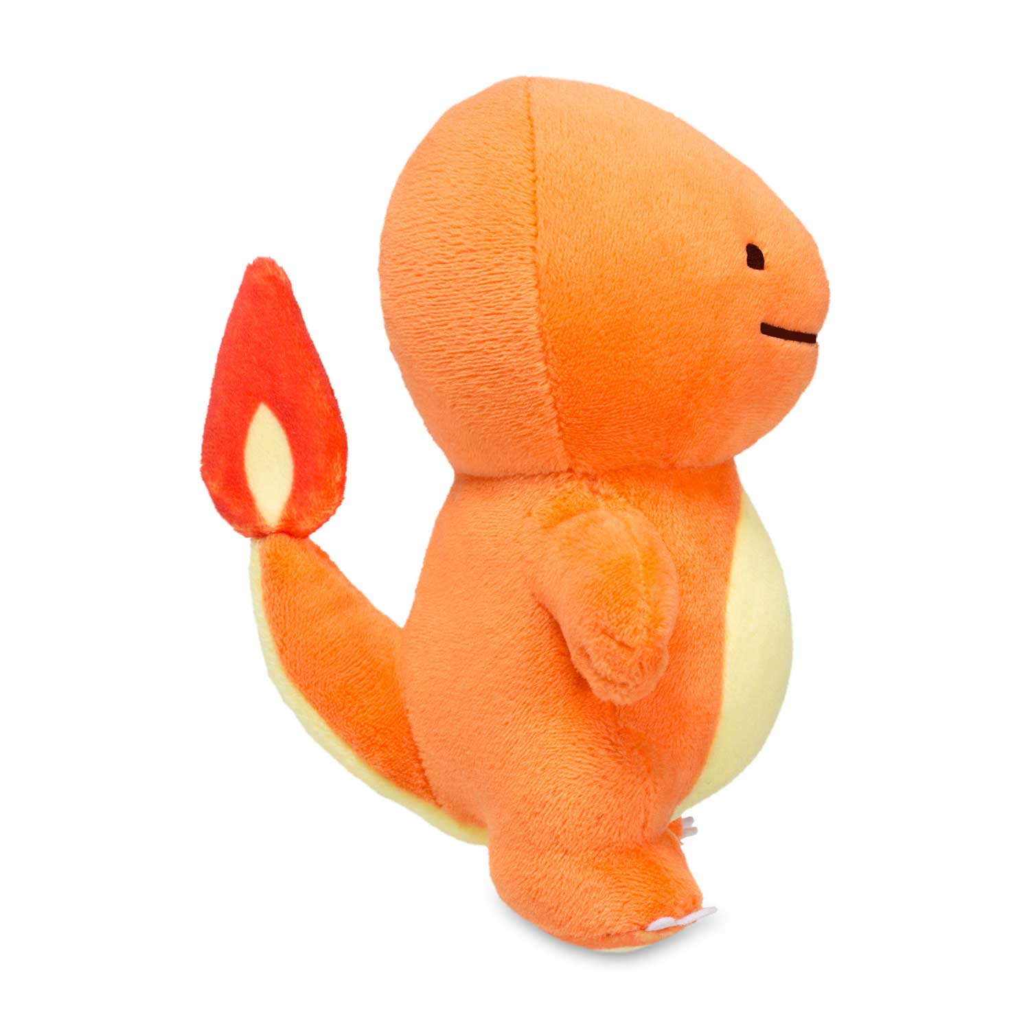 Jouet de cadeau de jeu doux en peluche personnalis&eacute; d'animal debout de dinosaure orange