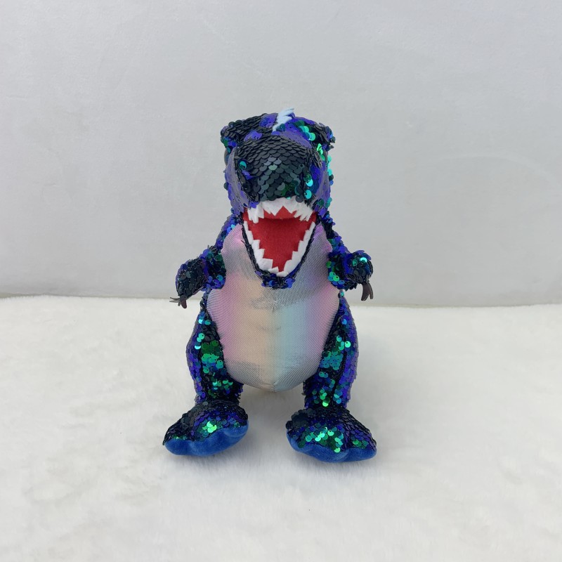 Mapambo ya Sherehe Plush Vilivyojazwa Reflective Zawadi ya Toy ya Tyrannosaurus Rex