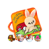 Premium zacht stoffen babyboek, stoffen boek, grappig met kreukelgeluiden, speelgoed