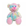 Juguete personalizado animal del oso de peluche del regalo de los ni&ntilde;os de la felpa suave y esponjosa del arco iris que se sienta