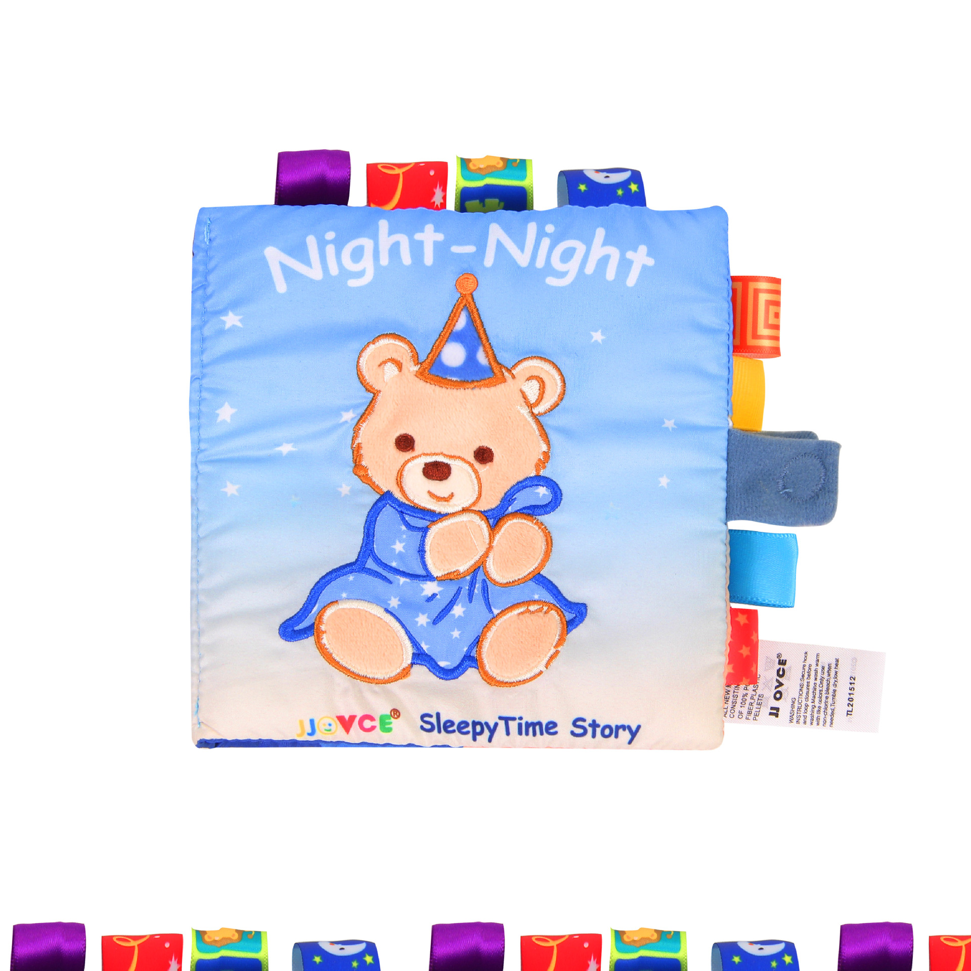 Jucărie educațională pentru bebeluși, cu broderie 3D, cu pluș personalizat, cu carte rezistentă la rupere