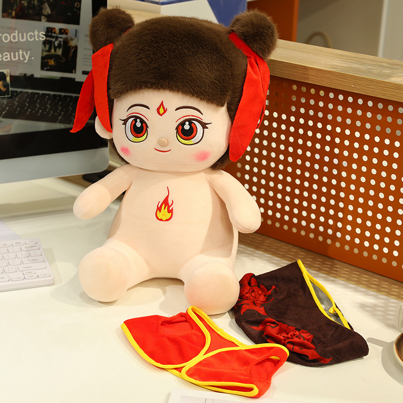 Nezha Brave Boy Pl&uuml;sch gef&uuml;llte Cartoon-Filmfigur, individuelles Spielzeug