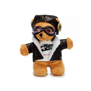 Teddys Rothenburg Sevimli Oyuncak Pilot Ayı, kıyafet g&ouml;zl&uuml;kl&uuml;, yumuşak peluş bebek