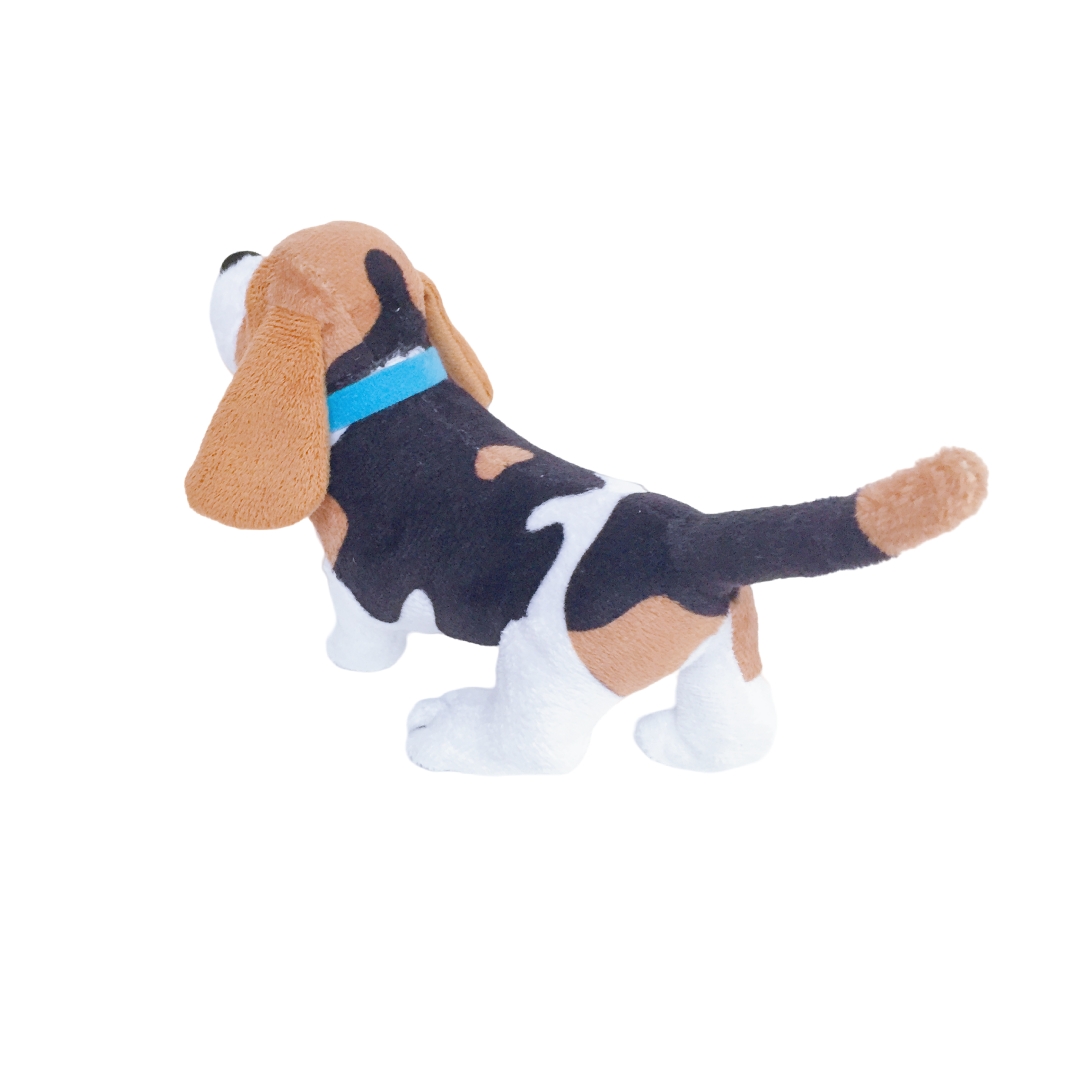 Basset Dog Hound Animal Plush Soft ยัดไส้ของเล่นเด็กพิมพ์ที่กำหนดเอง