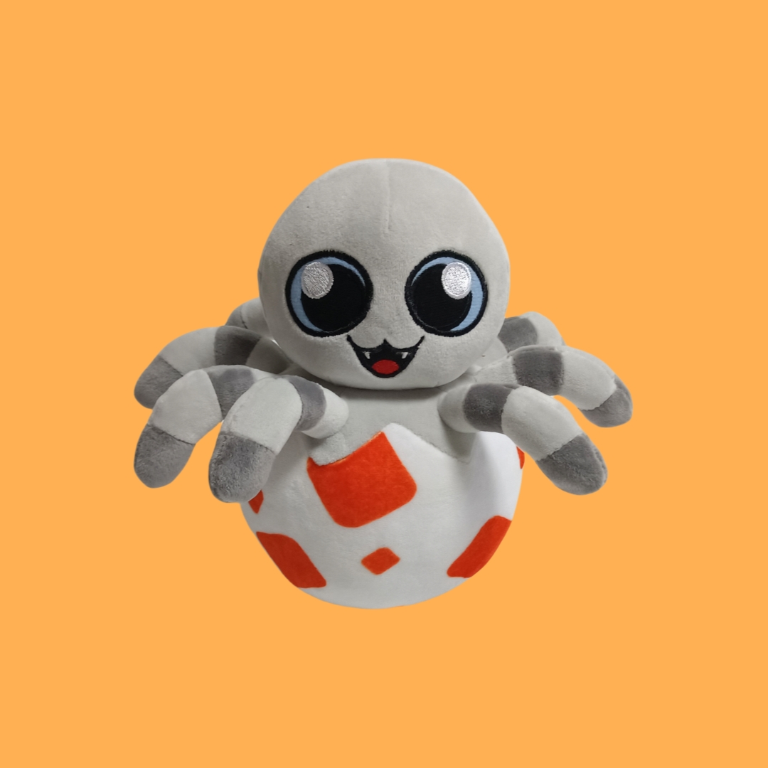 Giocattolo regalo morbido personalizzato per bambini in peluche Charlie Egg Baby Spider