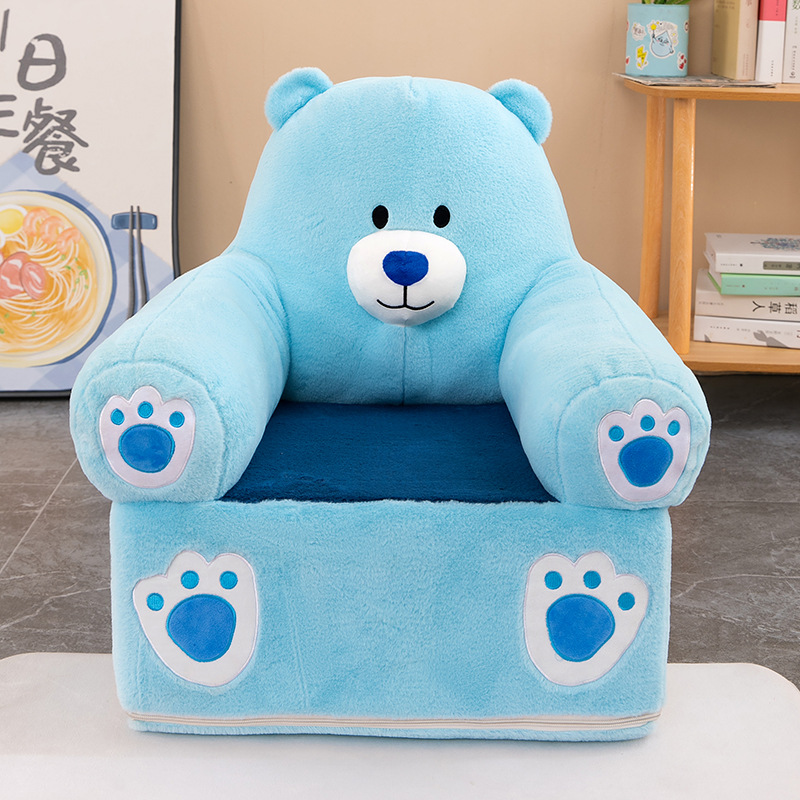 Sofá de dibujos animados de niño suave de peluche de peluche para niños