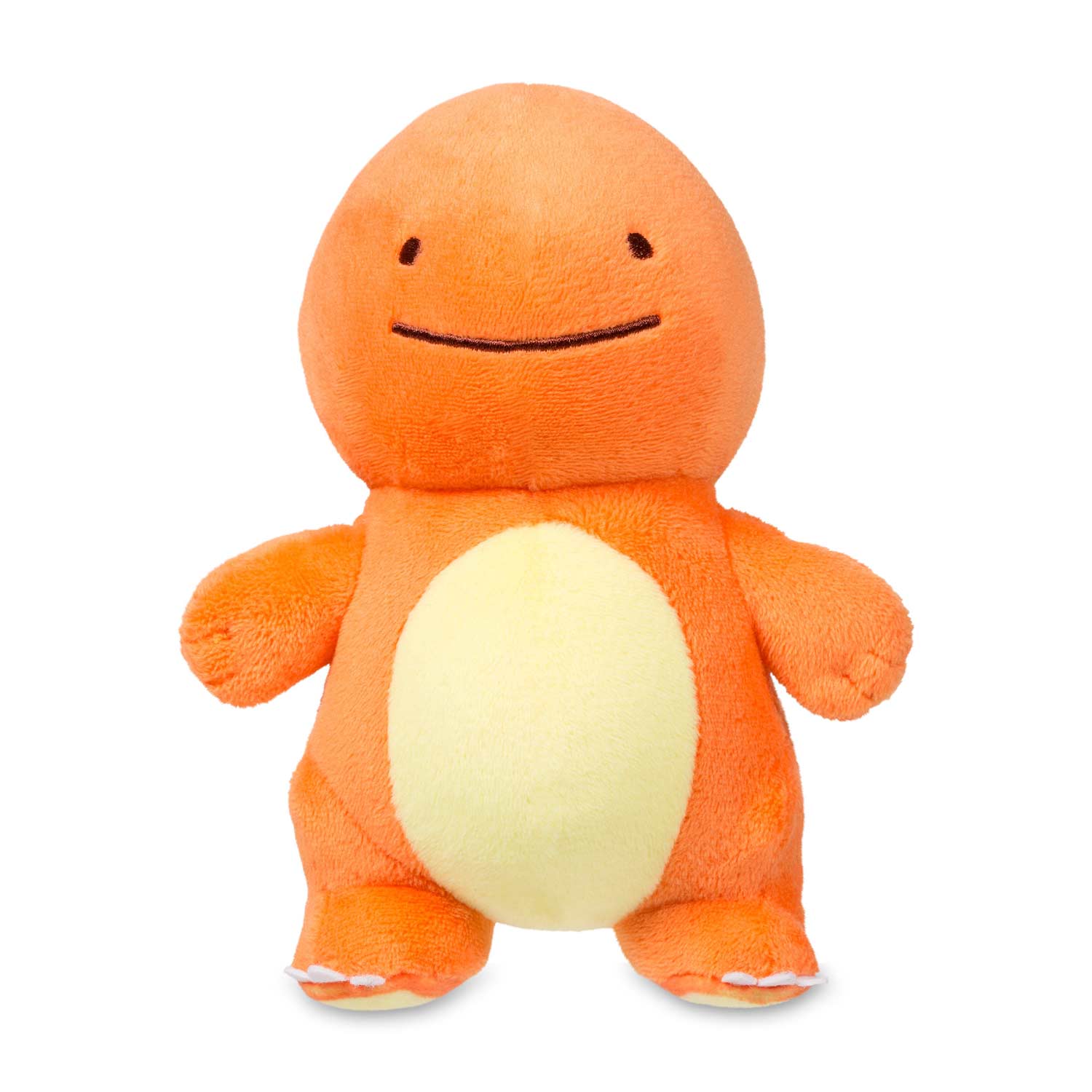 Jouet de cadeau de jeu doux en peluche personnalis&eacute; d'animal debout de dinosaure orange