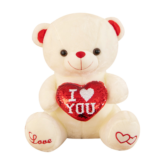 60cm stor valentinsdag plysj utstoppet myk kjærlighet Teddy Bear Toy Doll