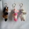 Gantungan Kunci Mainan Boneka Beruang Teddy Mewah Kustom Lucu dengan Bib