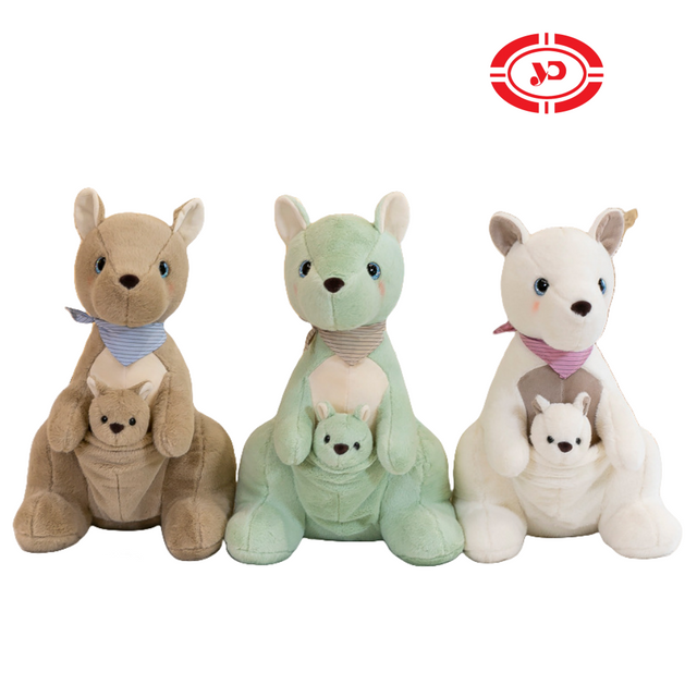 Custom Plush Catted Cartoon Kangaroo ของเล่นออสเตรเลียสำหรับเด็ก