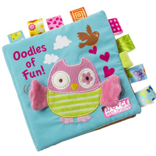 Jucărie educațională pentru bebeluși, cu broderie 3D, cu pluș personalizat, cu carte rezistentă la rupere