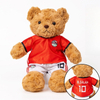 Maskot Sepak Bola Permainan Dunia Boneka Kartun Boneka Beruang Lembut Boneka Mainan dengan Kaus Kustom