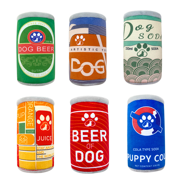 পাইকারি কাস্টম আমাজন হট পোষা প্লাশ স্টাফড স্কোয়াকি বোতল চিউ খেলনা