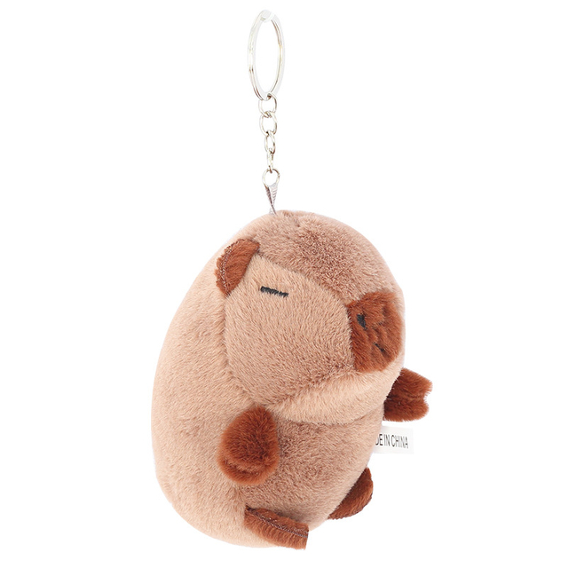 T&ugrave;y chỉnh b&aacute;n bu&ocirc;n b&aacute;n bu&ocirc;n sang trọng nhồi b&ocirc;ng dễ thương Phim hoạt h&igrave;nh Capybara Đồ chơi m&oacute;c kh&oacute;a