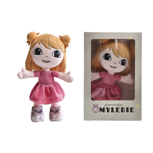 Benim k&uuml;&ccedil;&uuml;k pembe kızım ilk peluş hediye maskot fabrika toptan OEM yumuşak &ouml;zel doldurulmuş peri bebek oyuncak