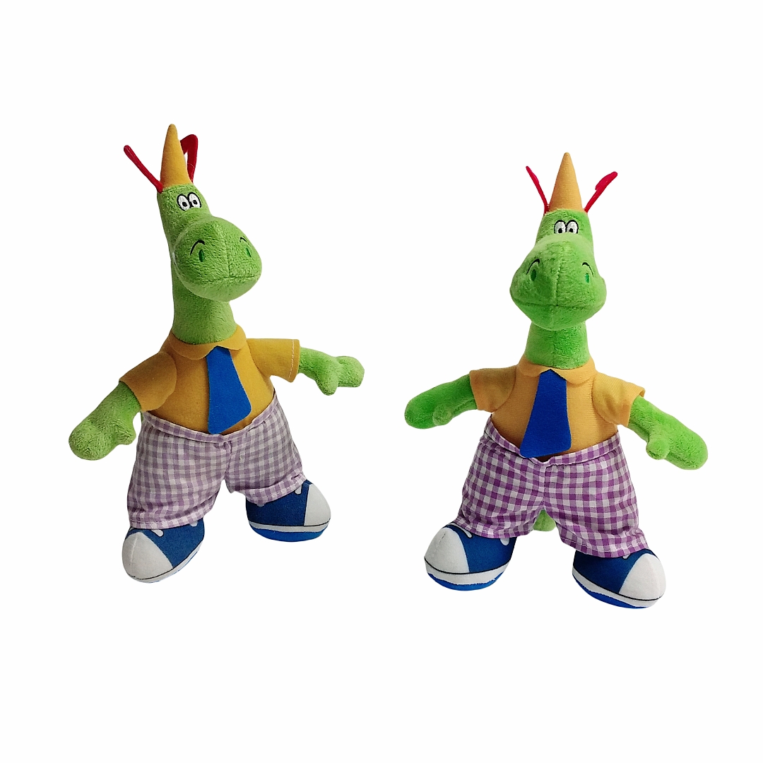 Maskot dinosaurus mewah boneka boneka boneka kado mainan hewan