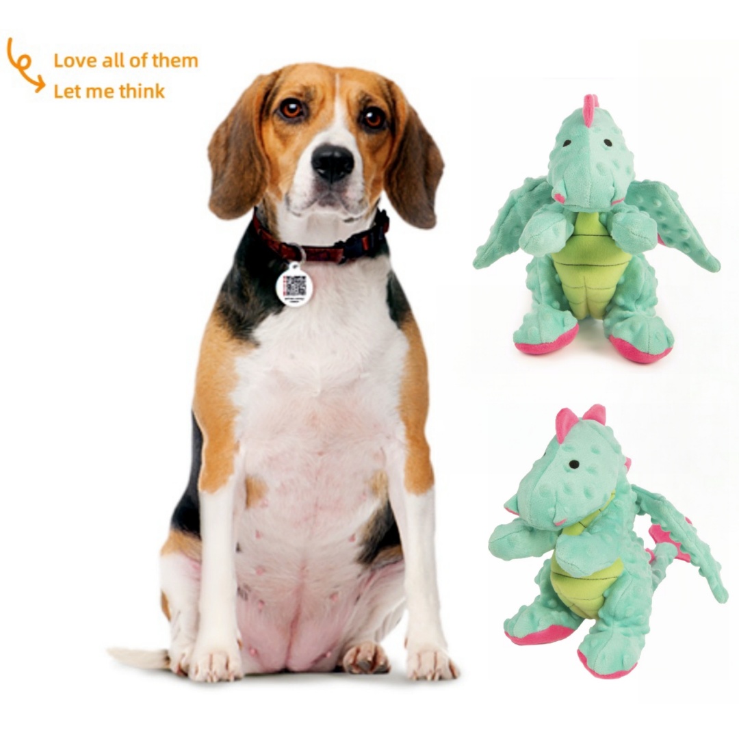 Seafoam Dragon Plush စိတ်ကြိုက် လက်ကားရောင်းချသော Chewy Dog Toys