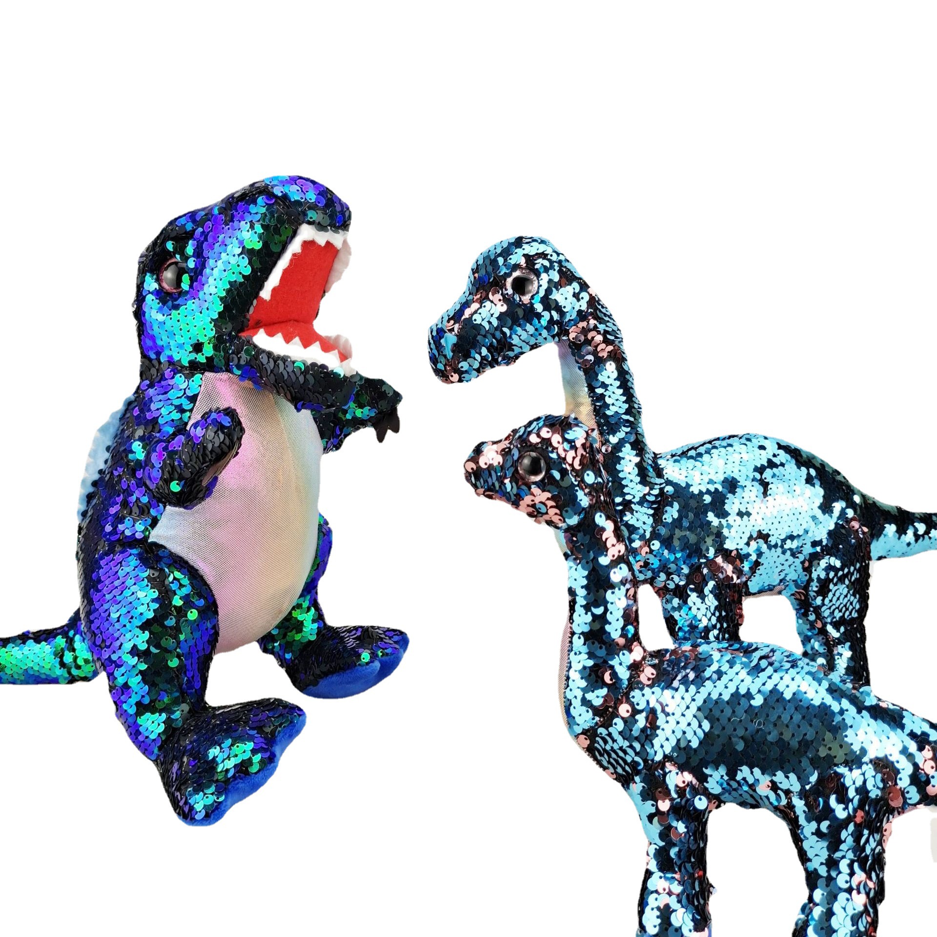 Mapambo ya Sherehe Plush Vilivyojazwa Reflective Zawadi ya Toy ya Tyrannosaurus Rex