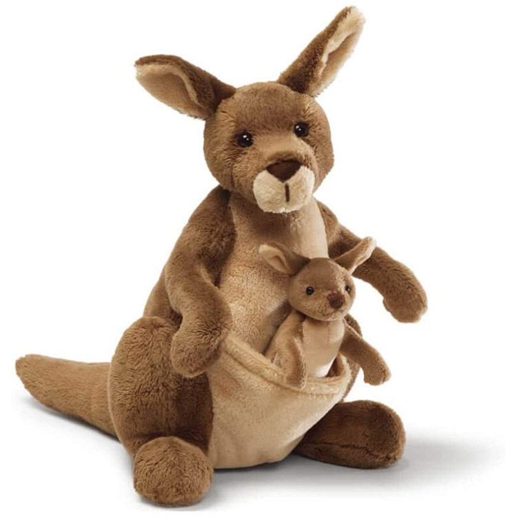 Cangar&uacute; Plush Stuffed R&eacute;ala&iacute;och YD-BD063 le Br&eacute;ag&aacute;n Bronntanais Leana&iacute; Ainmhithe Ainmhithe Joey Soft