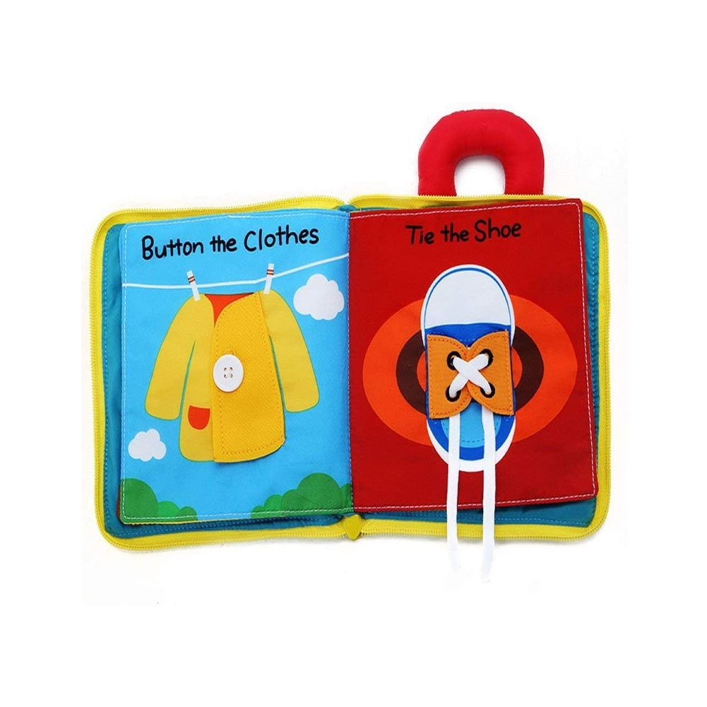 Premium zacht stoffen babyboek, stoffen boek, grappig met kreukelgeluiden, speelgoed