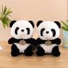Widget Mainan Panda Comel Kartun Sumbat Rantai Kunci Mewah Tersuai