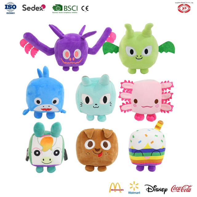 YD-BD045 Square Cute Snuggle Soft Soft Flaby Baby Luaj Lodra Buddy Lodra Buddy